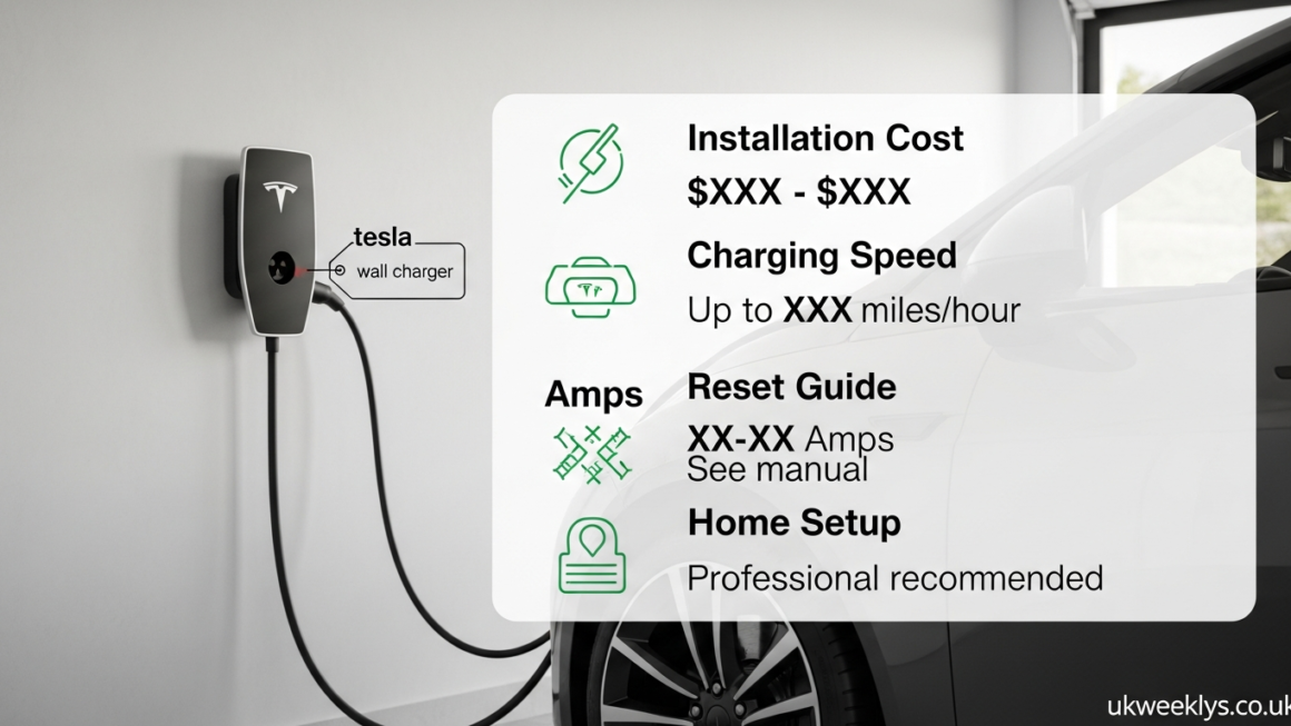Tesla Wall Charger: Installation Cost, Speed, Amps, Reset Guide & Home Setup